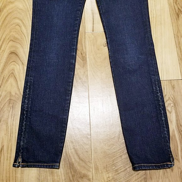 J Brand the deal skinny Straight Leg Low Rise Ankle Zip Jeans 25 Womens 28x28 - Picture 6 of 16